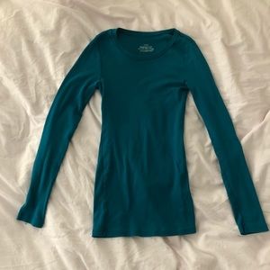 turquoise long sleeve